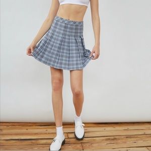 ARITIZA SUNDAY BEST Blue Plaid Pleated Micro Skirt 00